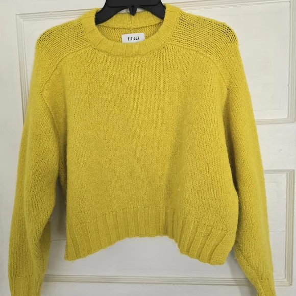 pistola Sunny Yellow Crewneck Sweater - Picture 2 of 6